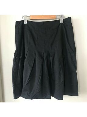 Apostrophe Black Skirt Size 12 100% Cotton